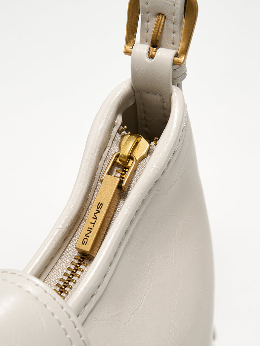 Large-capacity cowhide single-shoulder tote bag