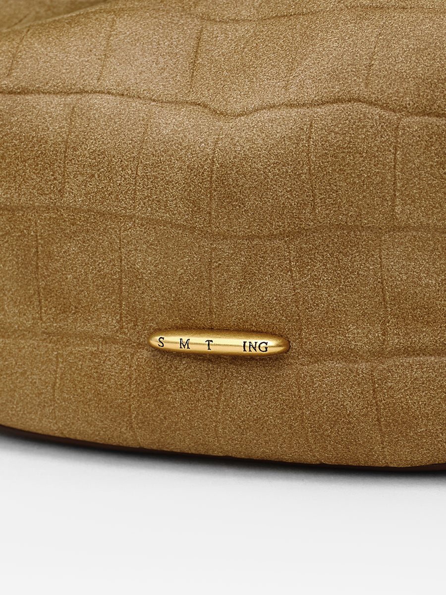 Crocodile pattern pillow bag and curling bag