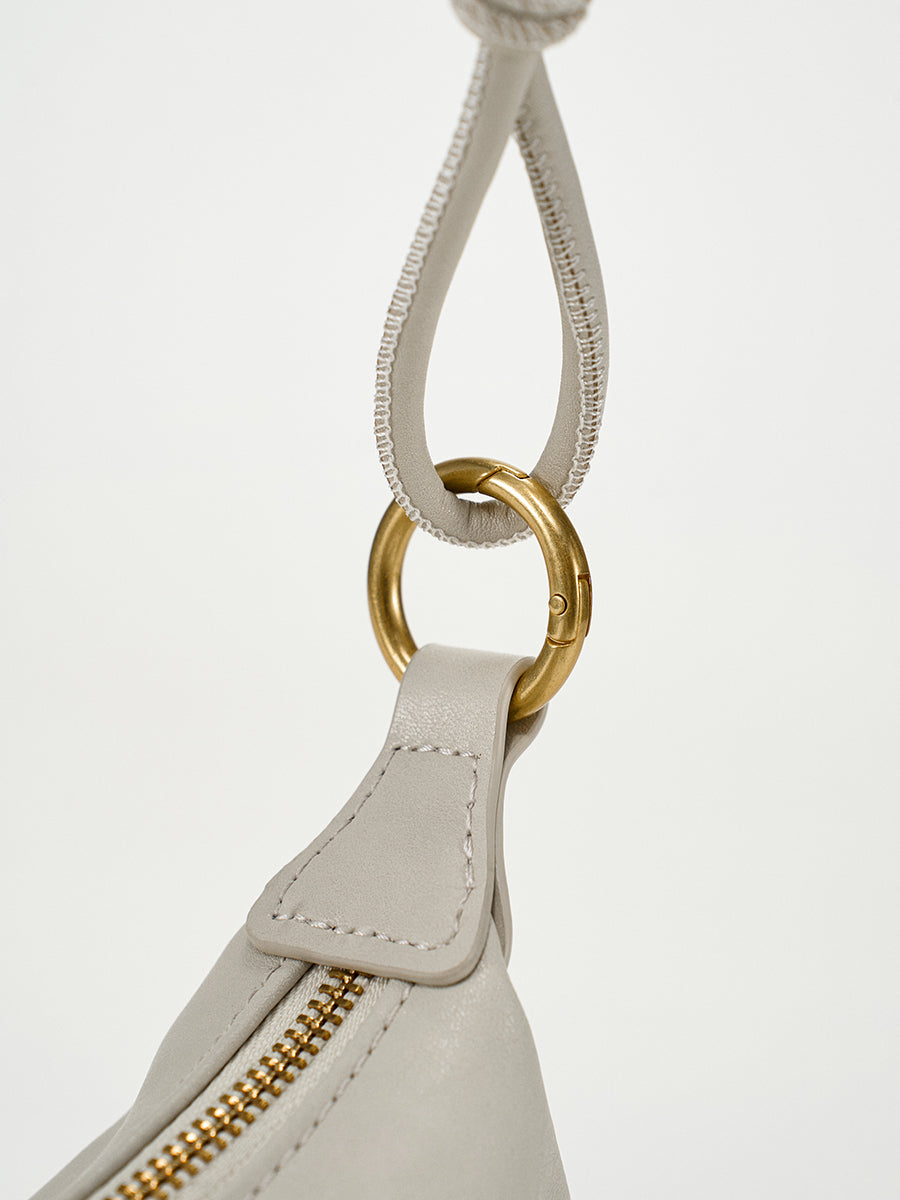 Modern neutral style minimalist hobo bag