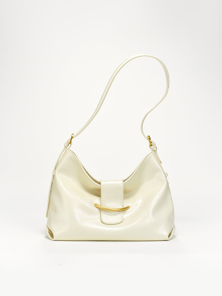 Cracked large capacity shoulder bag