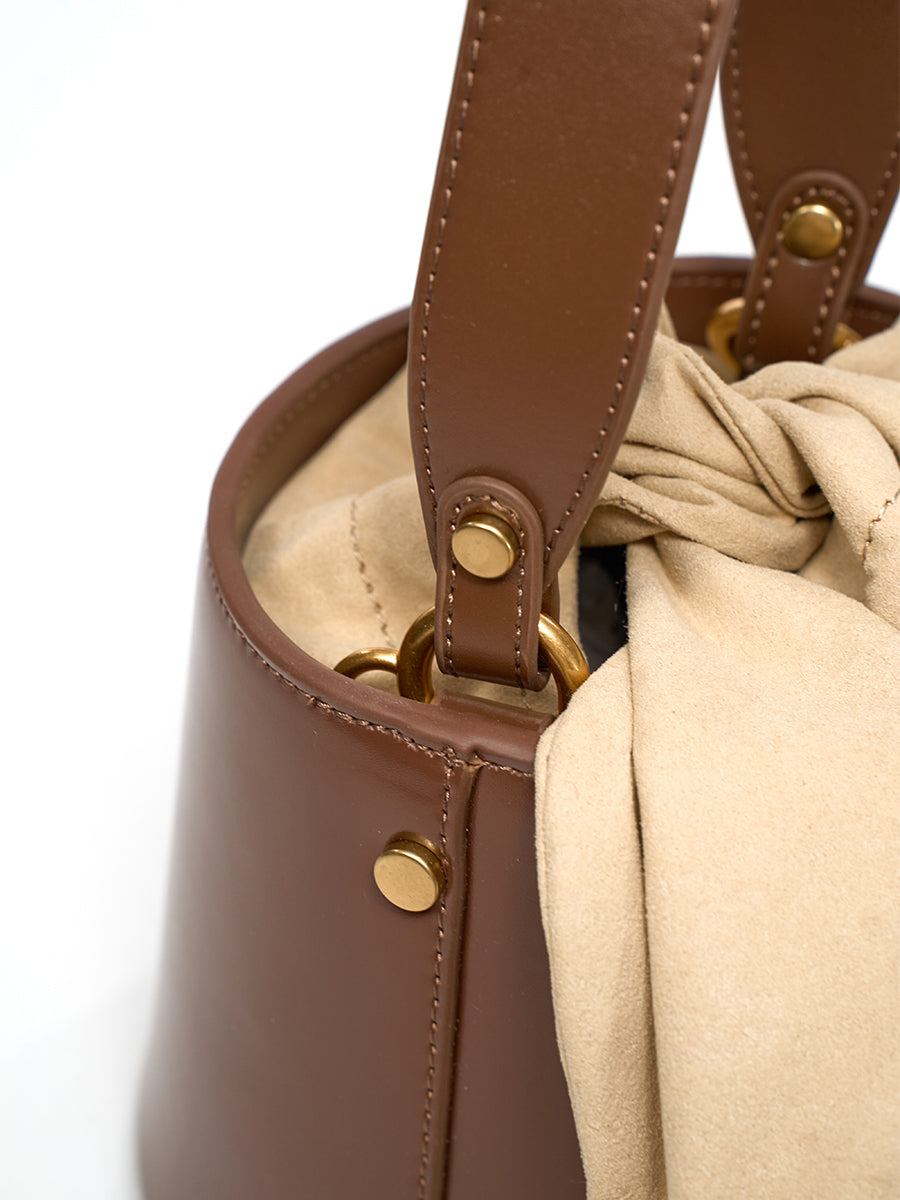 Pearl Chain Bucket Bag