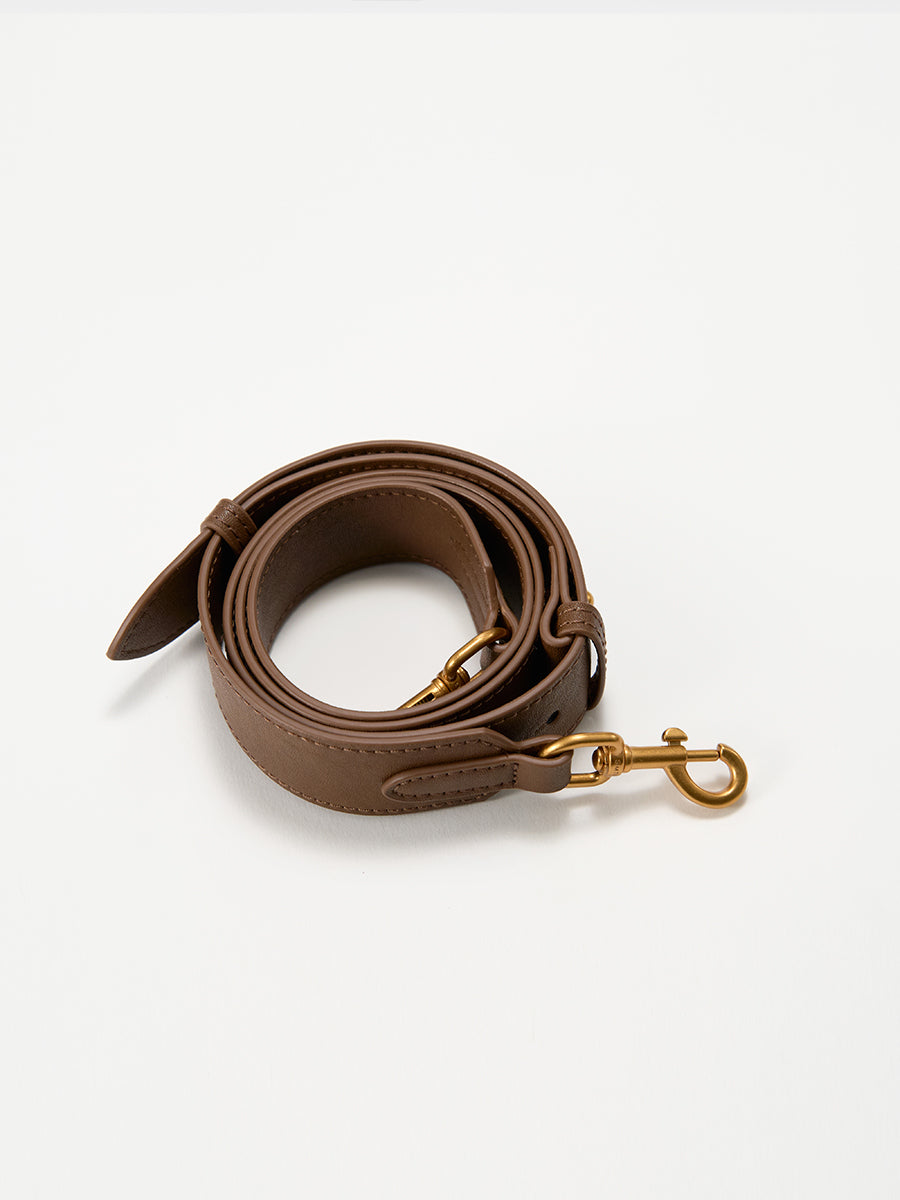 Half-moon shaped boston handbag