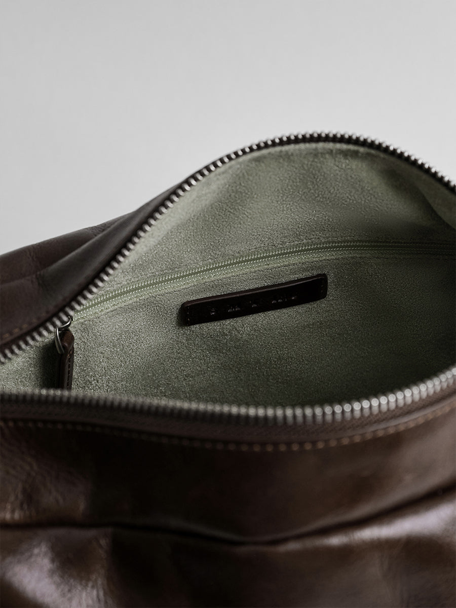 First-layer cowhide hobo bag