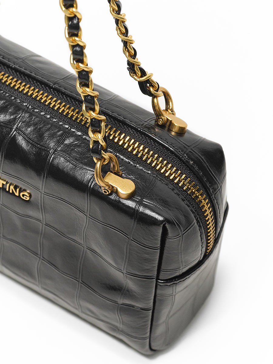 Crocodile pattern handbag chain bag