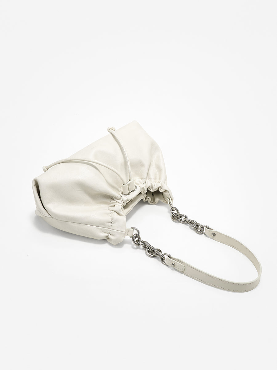 Pleated cloud bag underarm bag