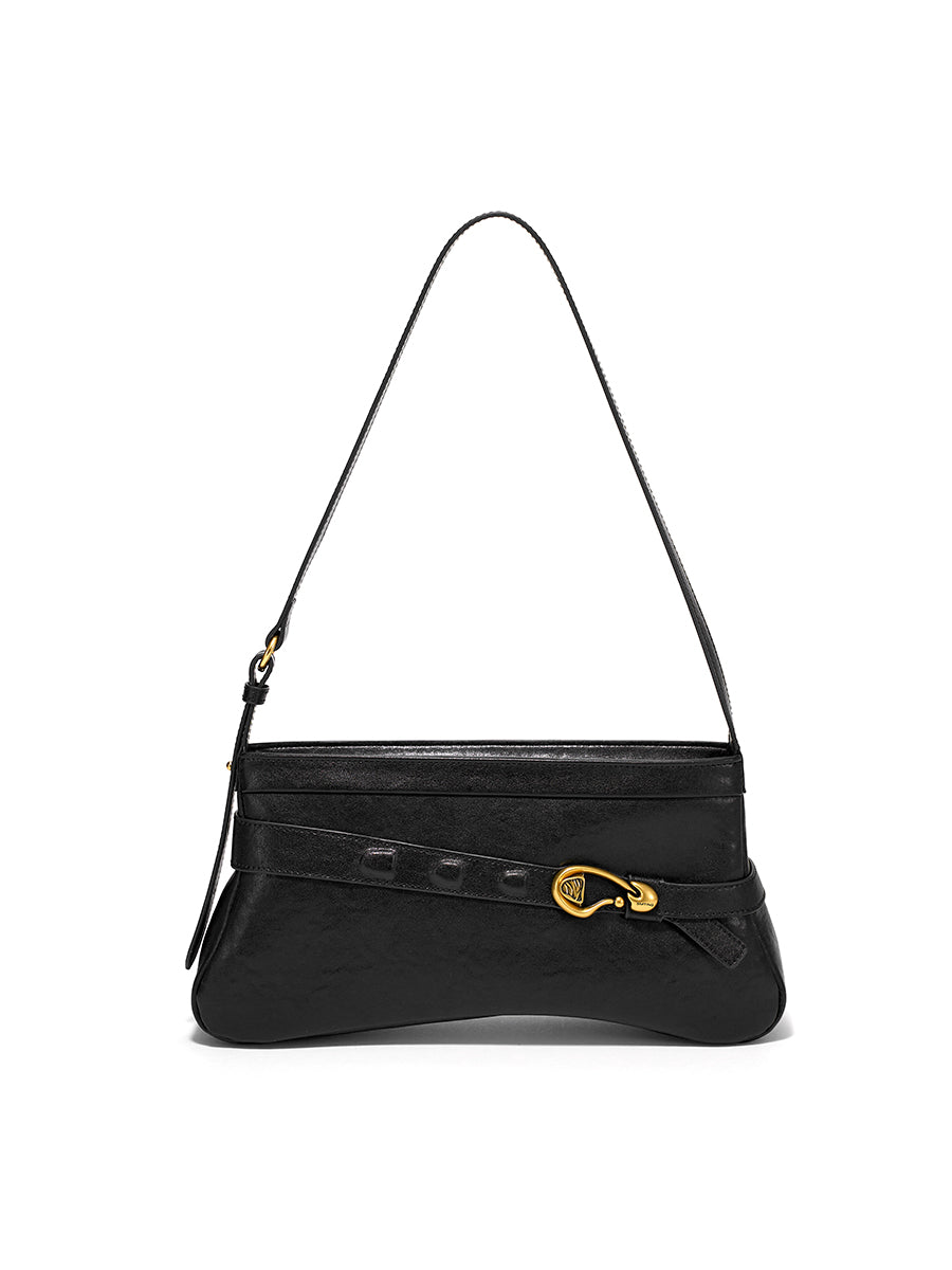 Casual and minimalist baguette bag underarm bag