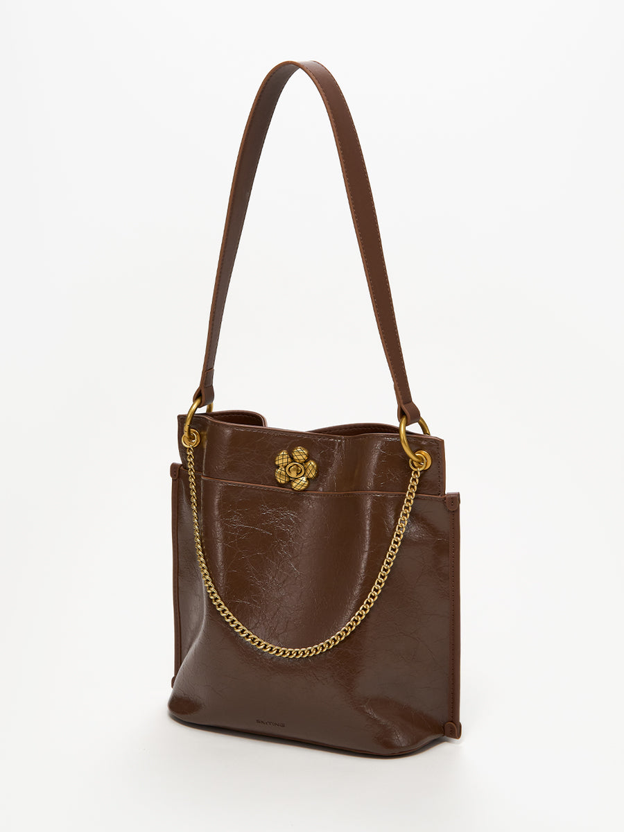 Beautiful Woman at Sunset-Large Capacity Bucket Bag