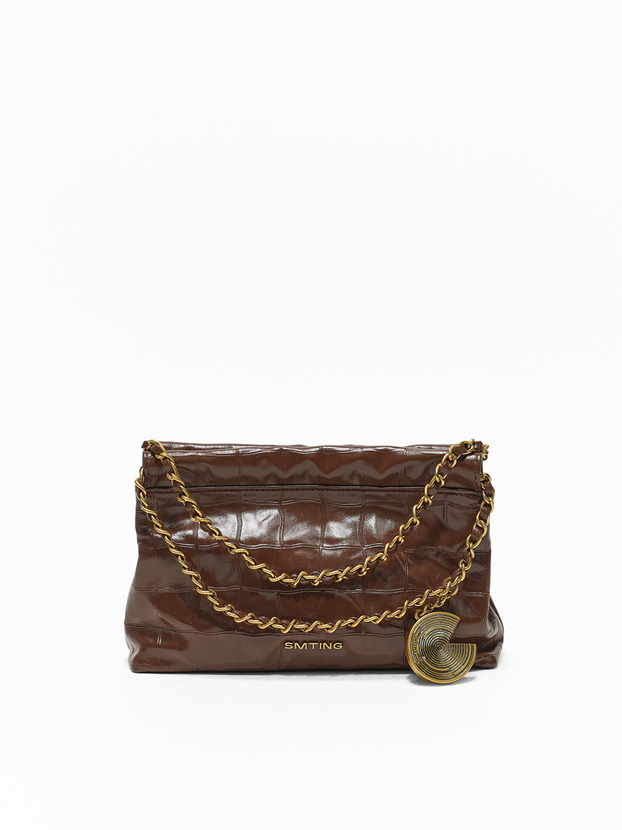 Coco Moonlight-Top Grain Leather Cowhide Chain Bag