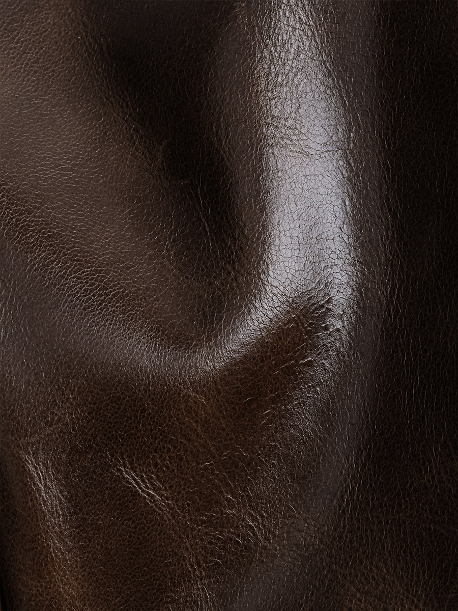First-layer cowhide Boston bag