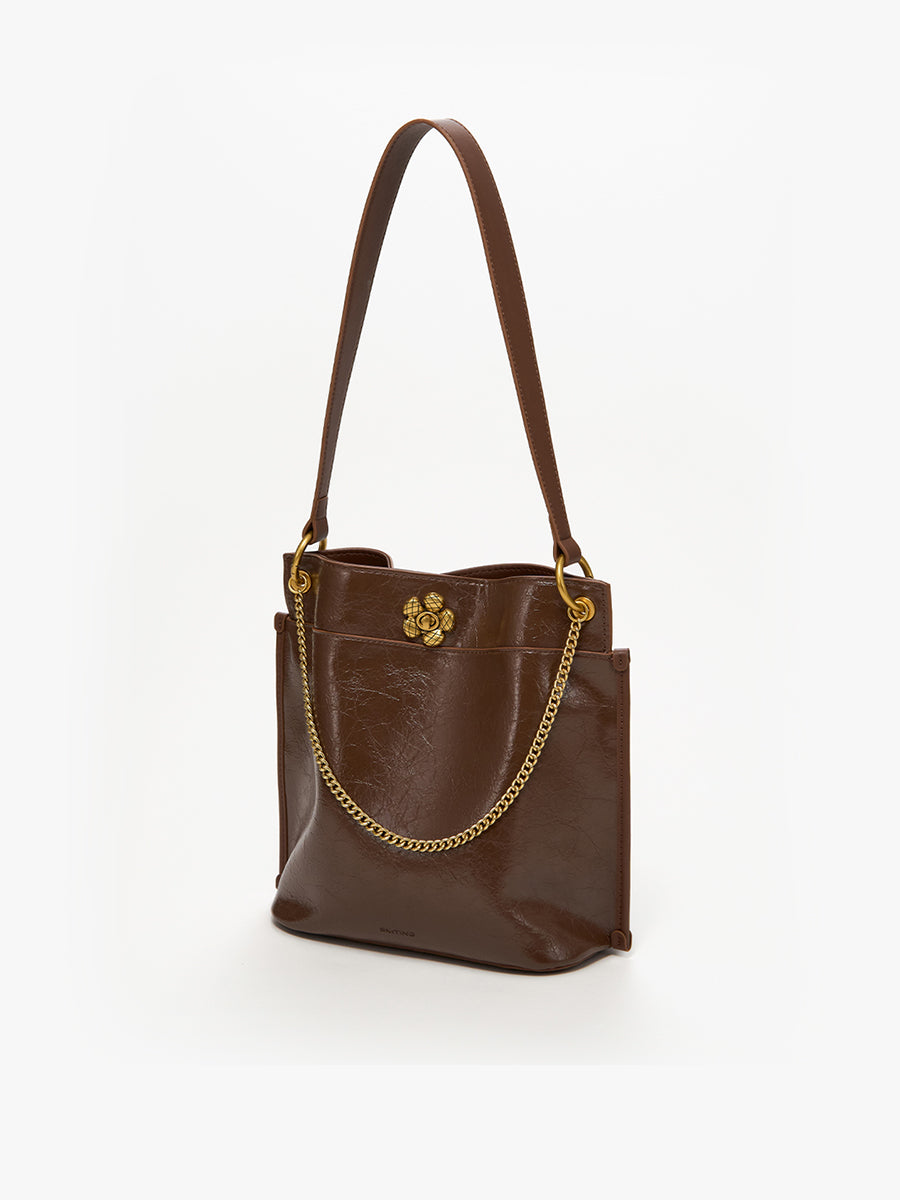 Beautiful Woman at Sunset-Large Capacity Bucket Bag