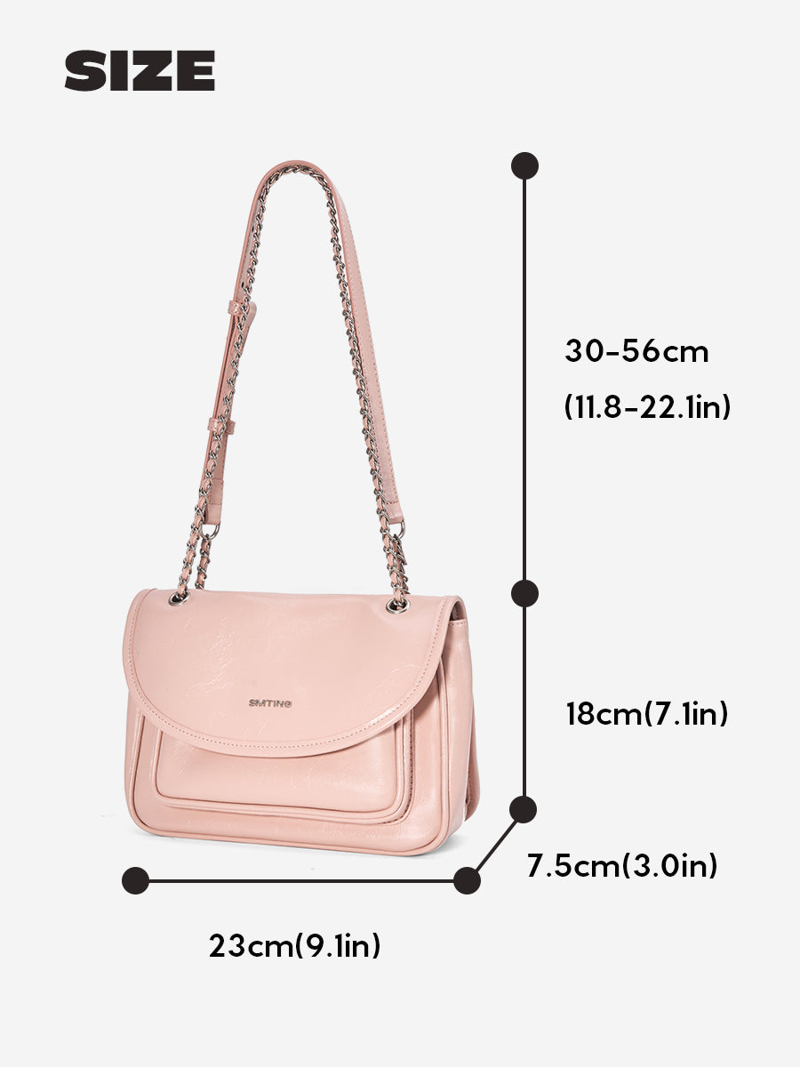 Heartbeat-Chain Bag Square Mini Bag