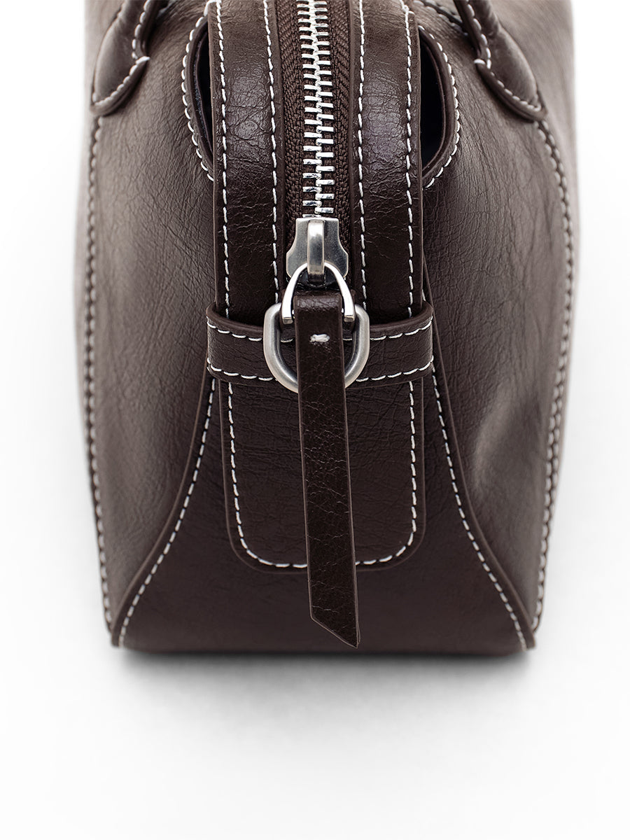 New Leather Boston Bag