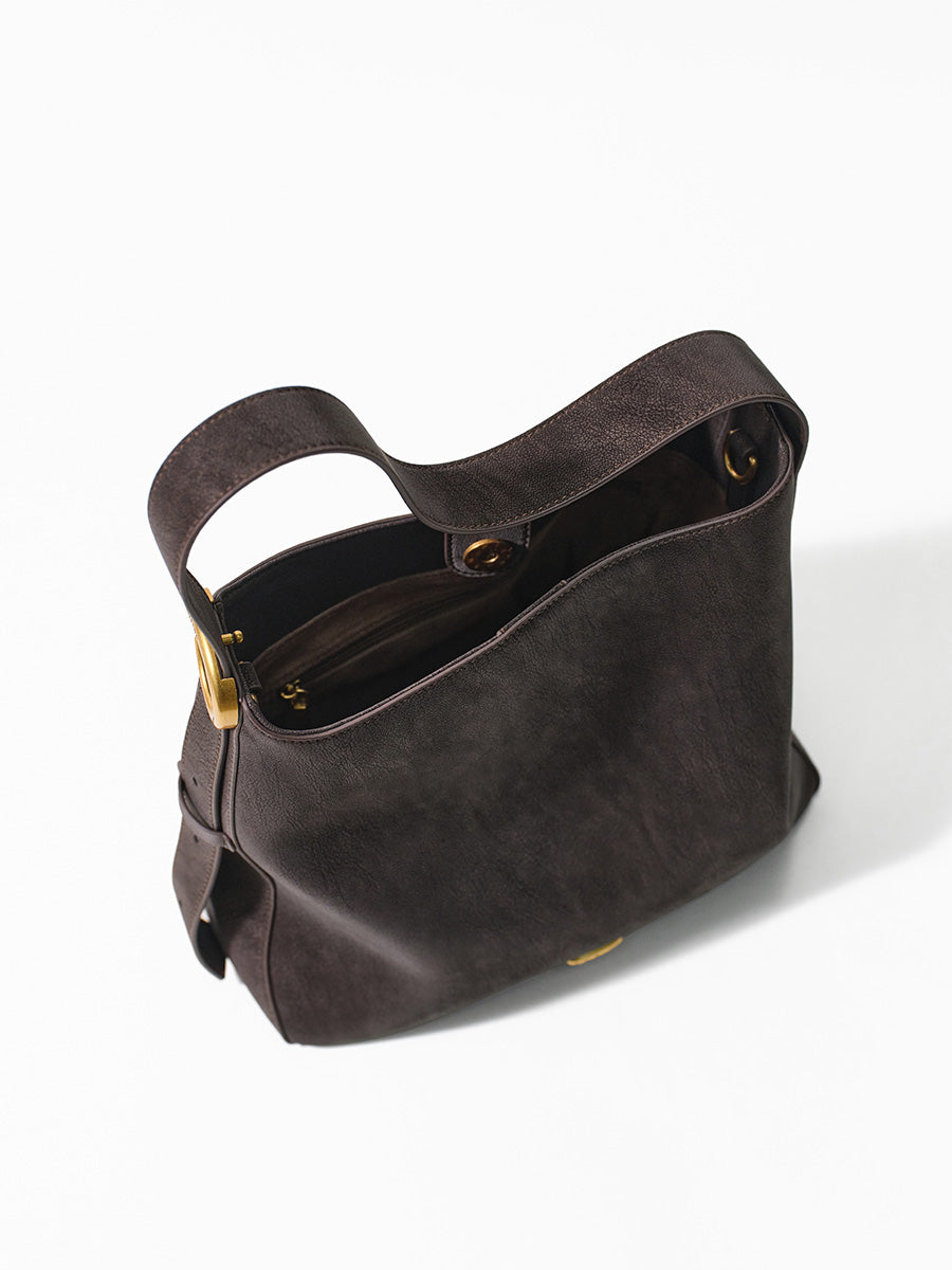 Textured minimalist luxury commuting tote bag