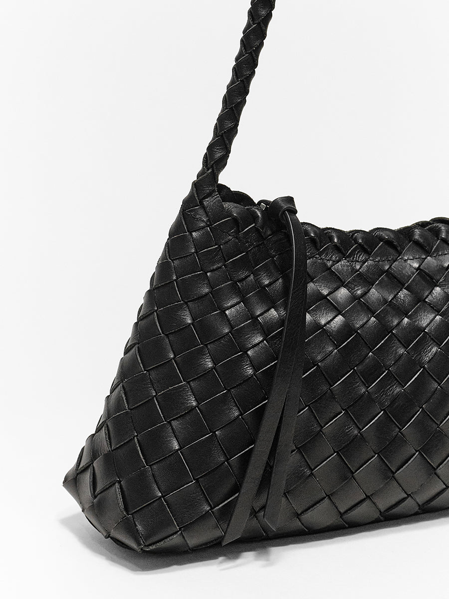 Top-grain Leather Bag Woven Bag