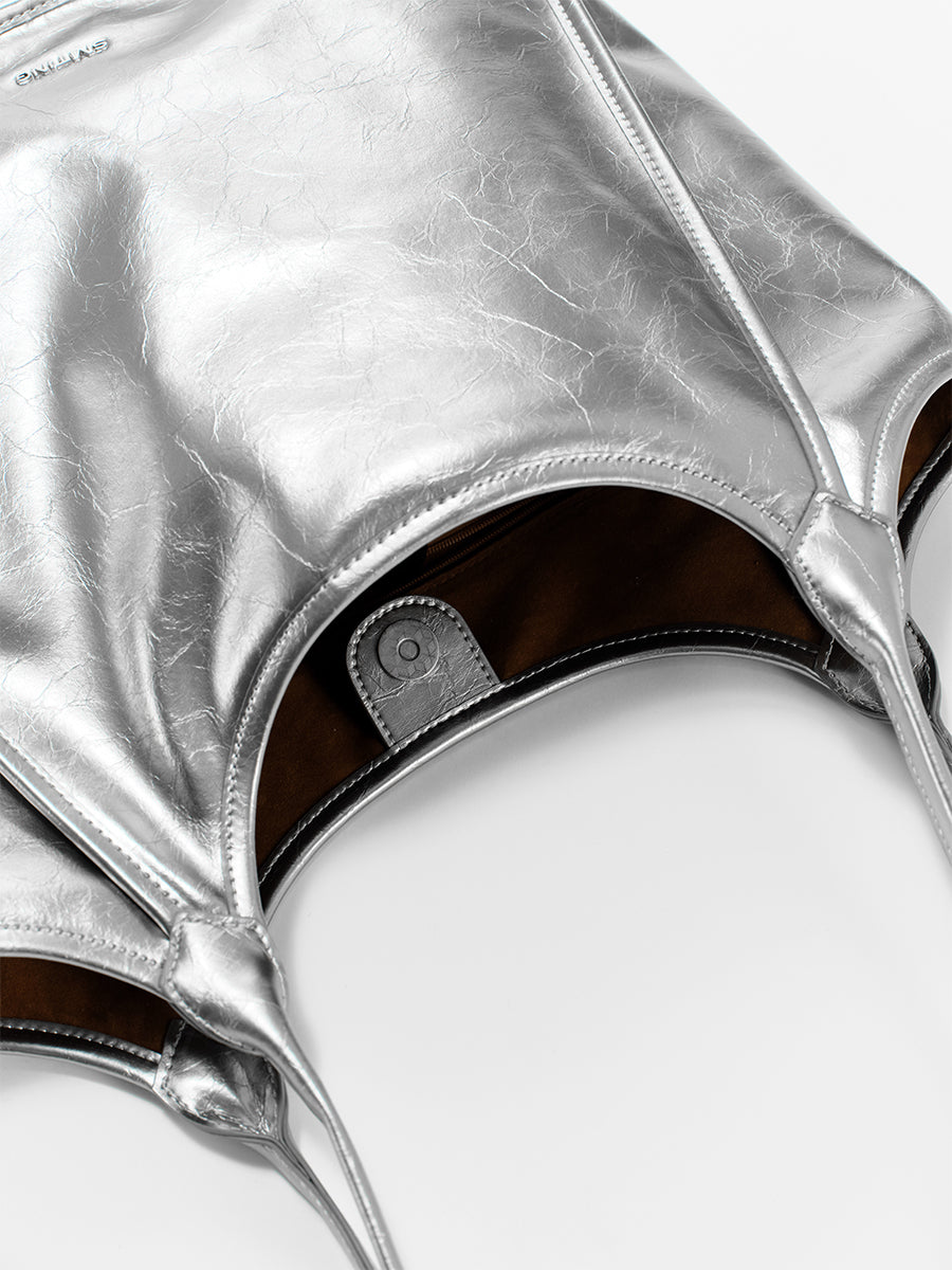 Fashionable oversized underarm tote bag