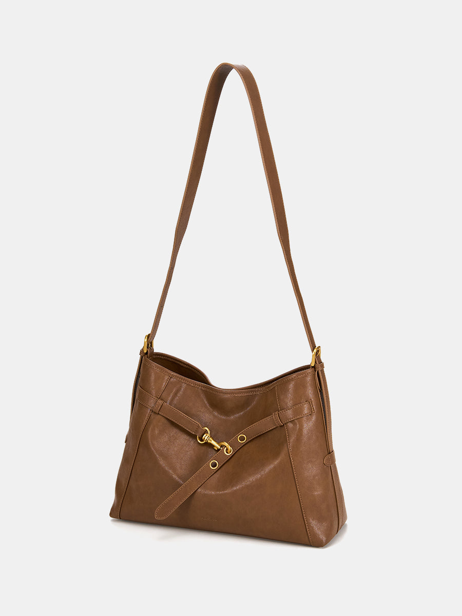 Long time no see-Large Capacity Leather Tote Bag