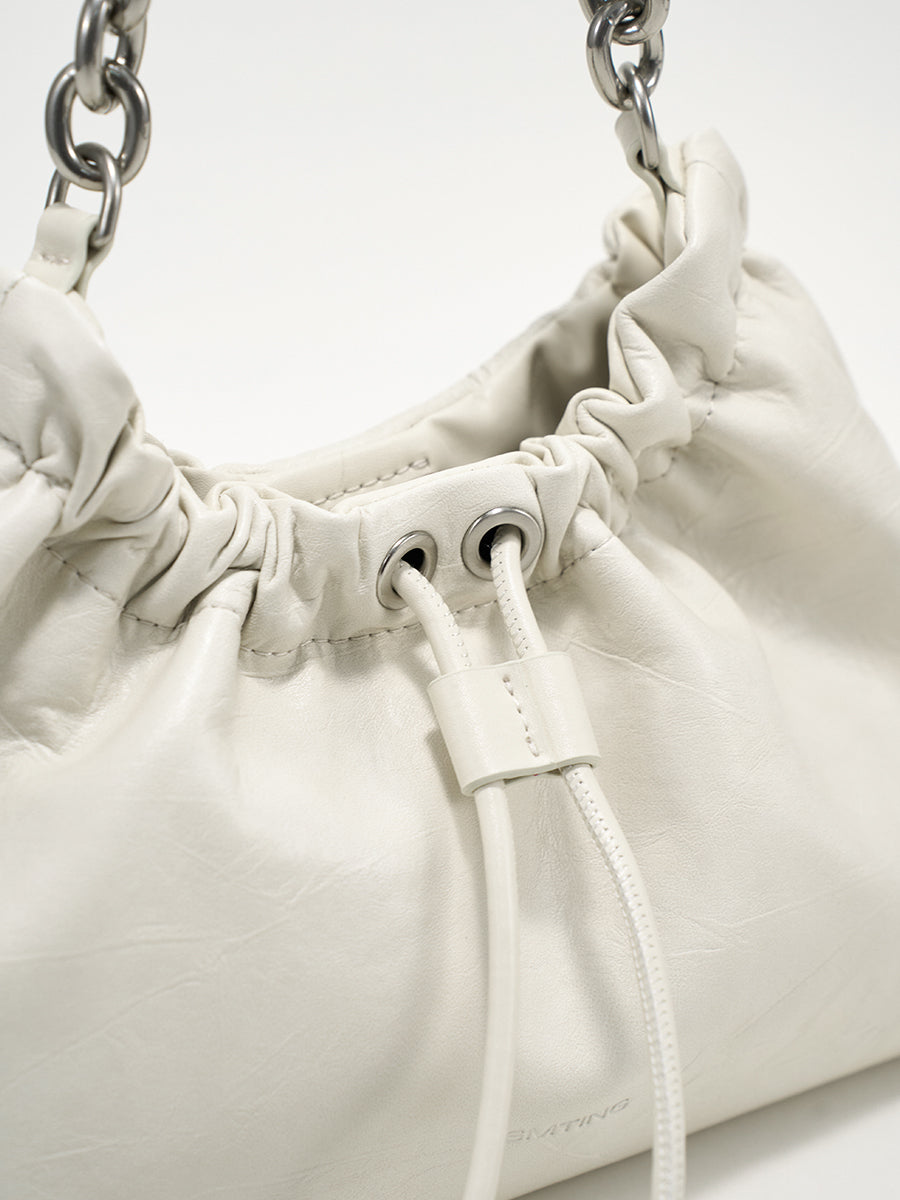 Pleated cloud bag underarm bag