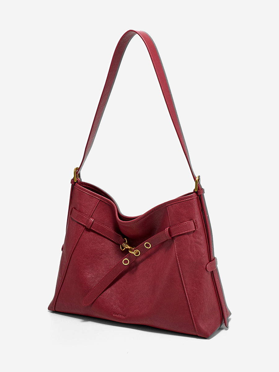 Long Time no See-Large Capacity Leather Tote Bag
