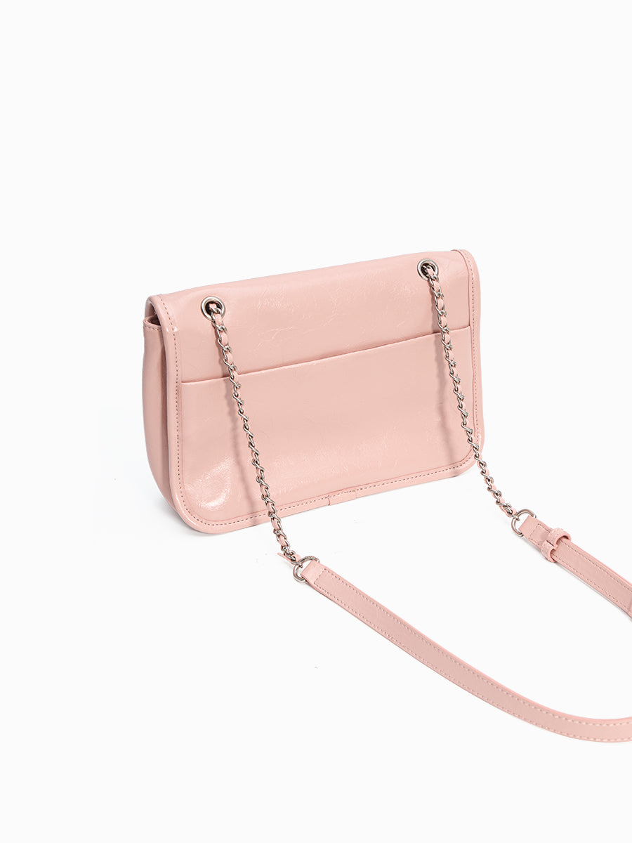 Heartbeat-Chain Bag Square Mini Bag