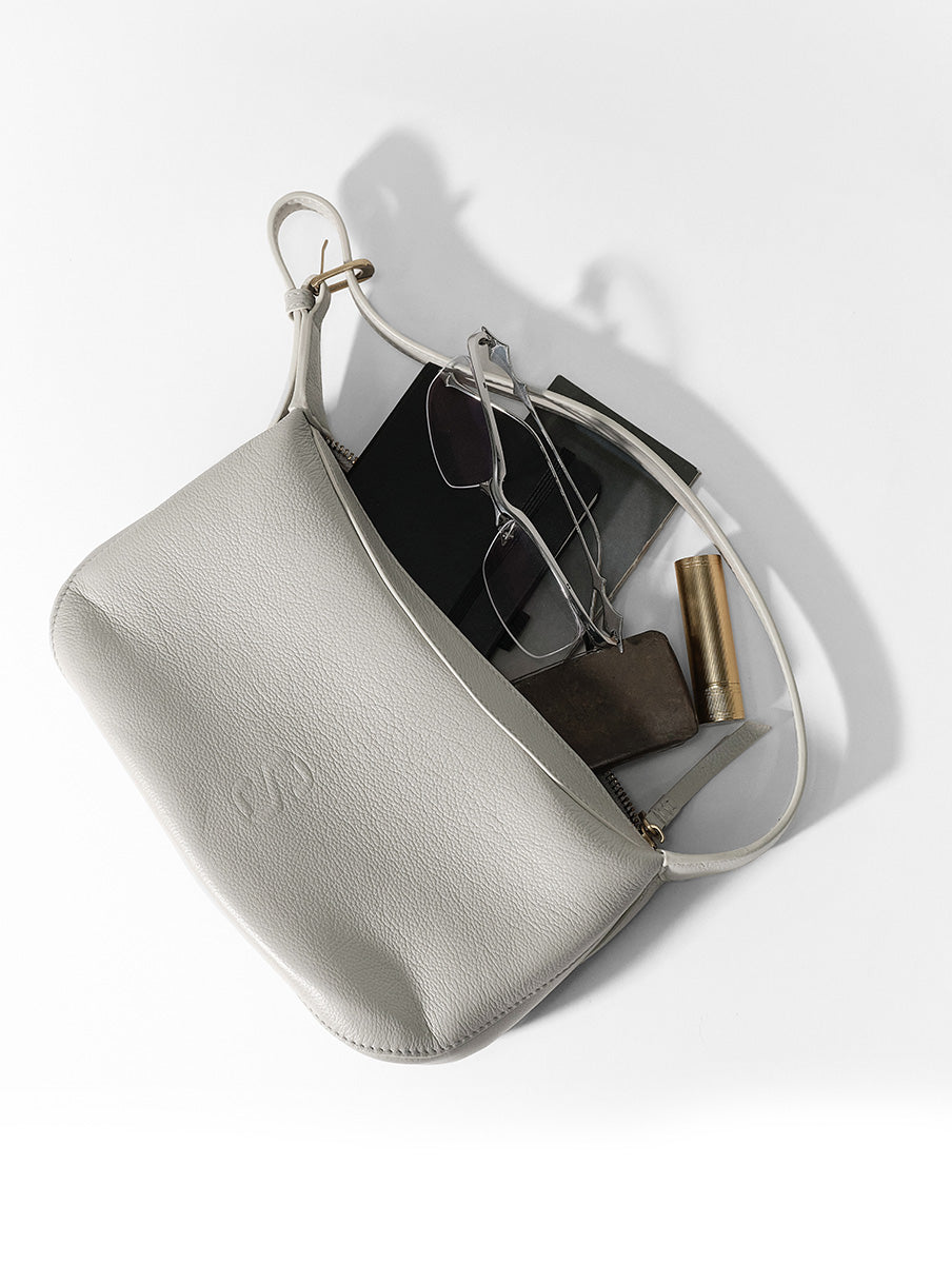 Top-grain Leather Box Bag