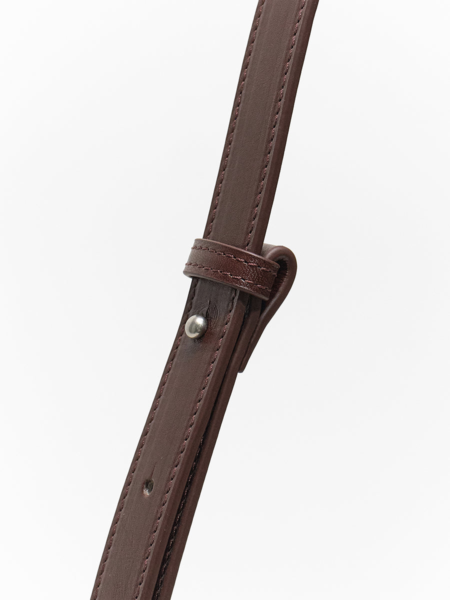 Top-grain Leather Woven Bag
