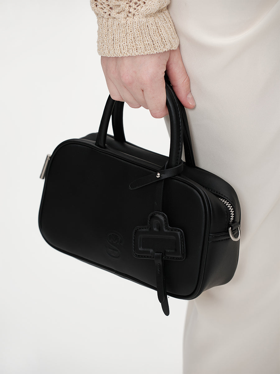 Cowhide laser handbag small square bag