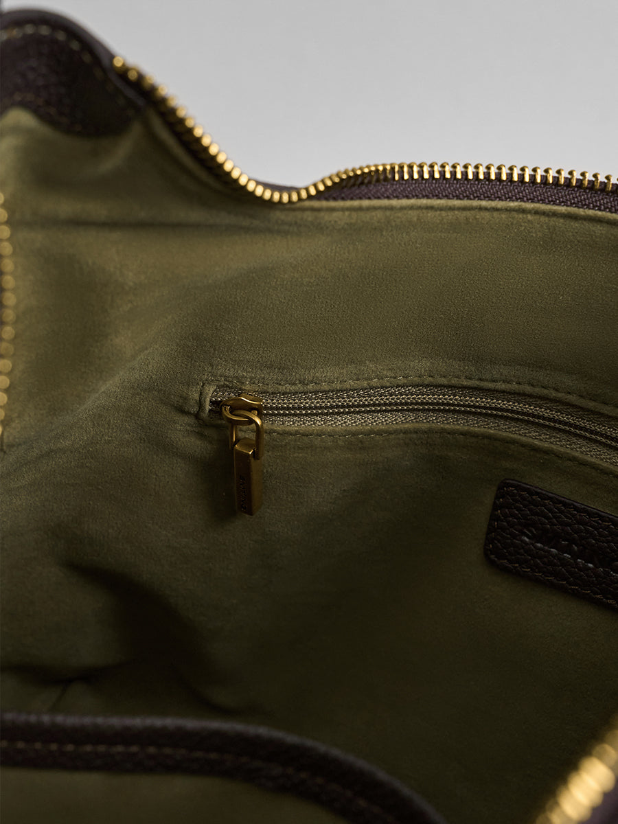 First-layer cowhide minimalist hobo bag