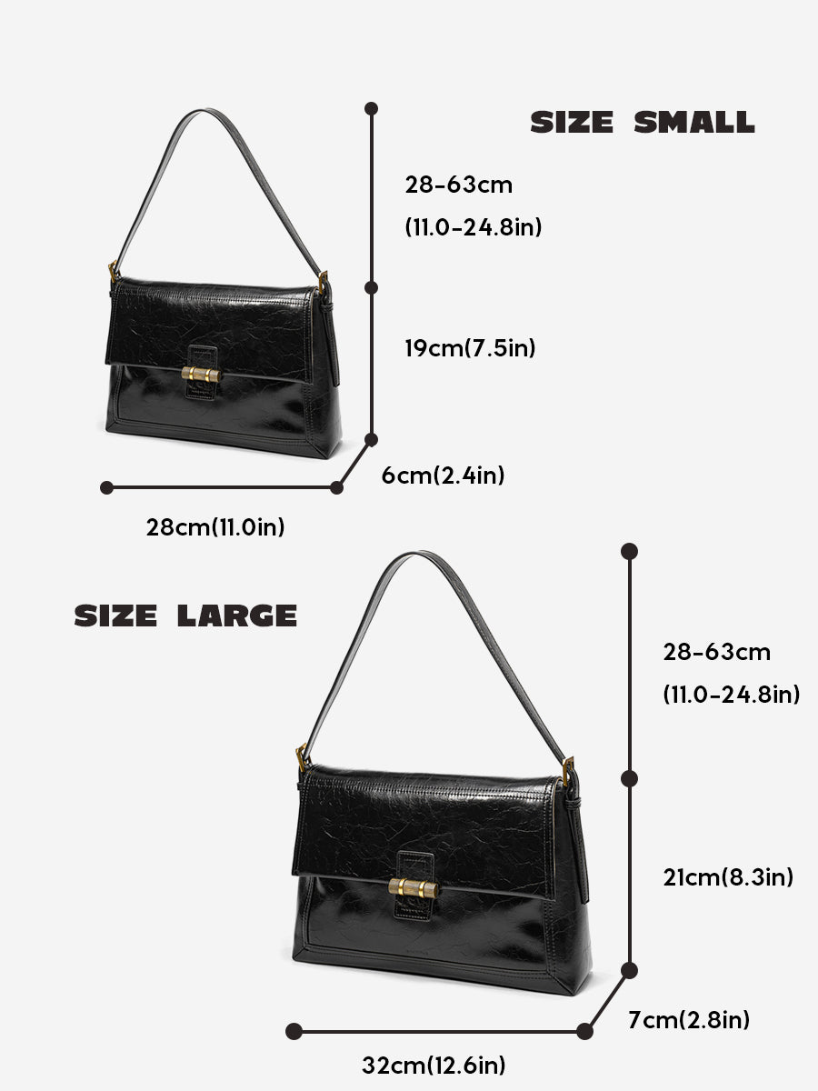 Classic lock small square shoulder bag