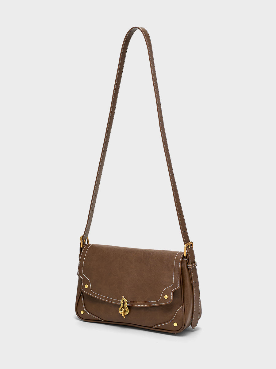 Semi-cooked Cheese-Crossbody Baguette Bag