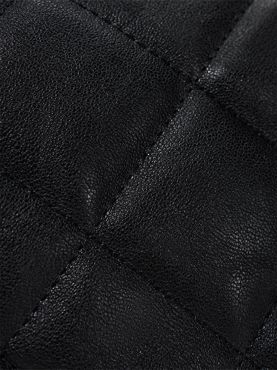 Diamond pattern textured backpack