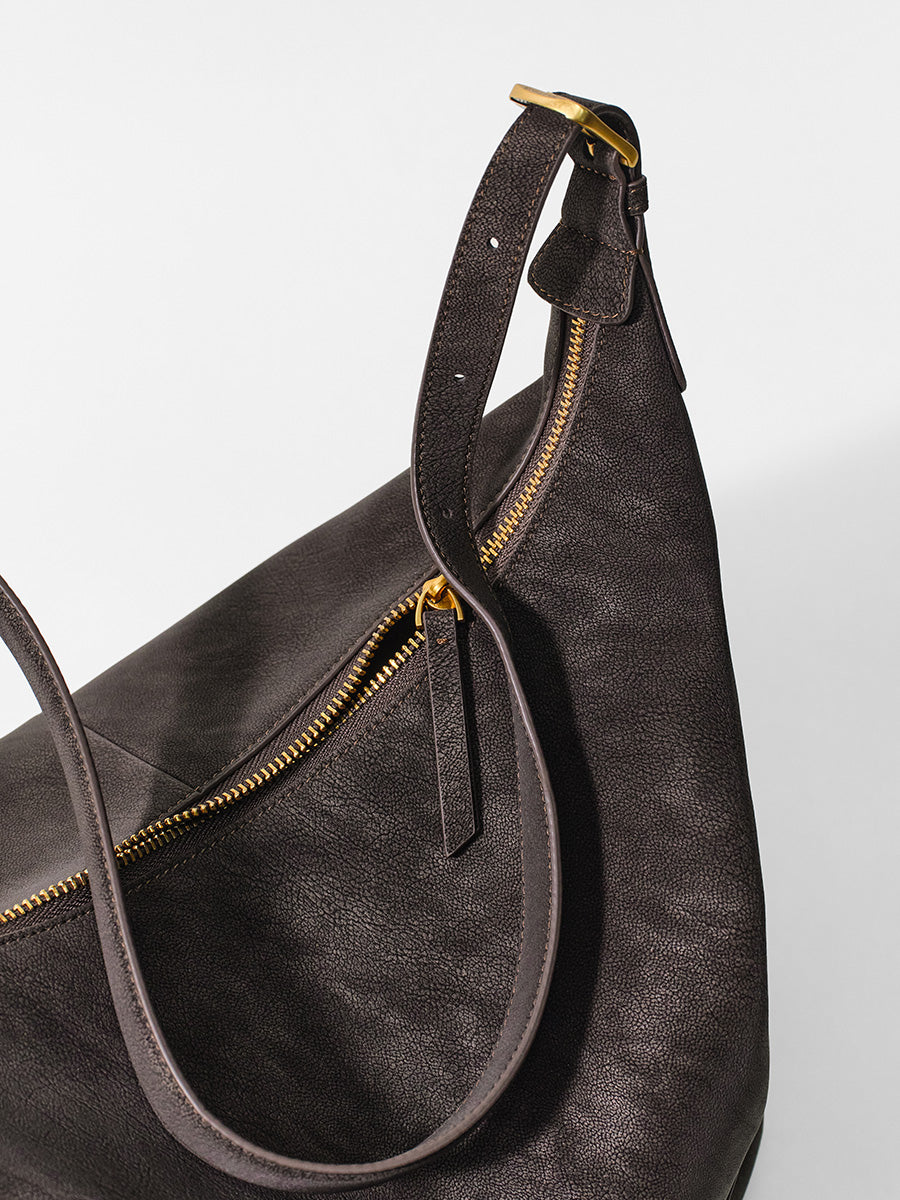 Textured casual water bucket bag