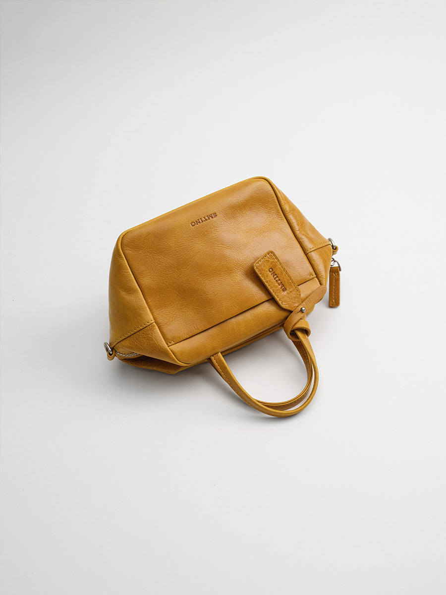 Head-layer cowhide box bag