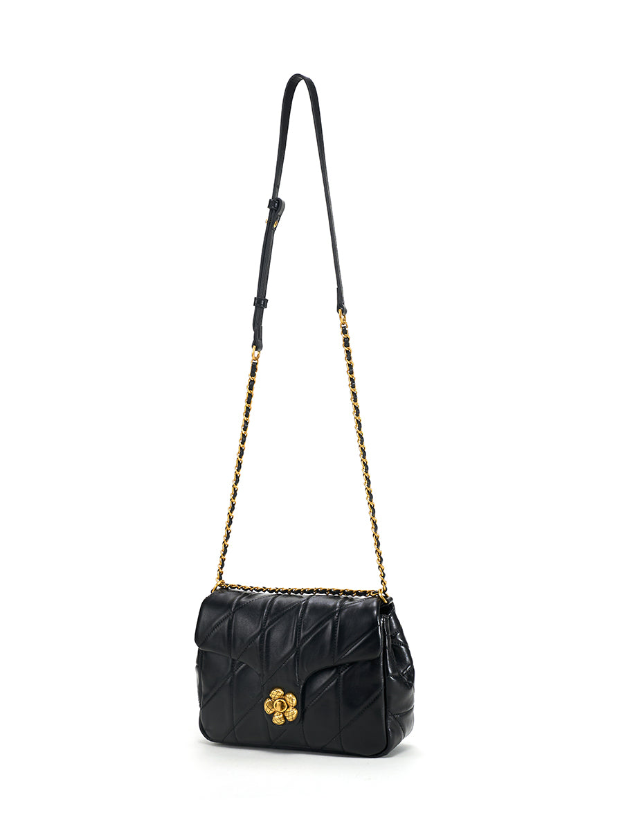 Diamond-shaped chain bag square bag