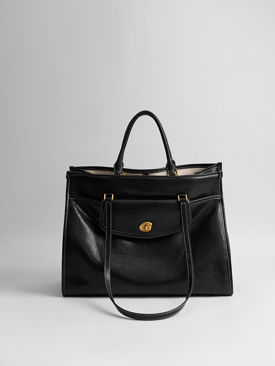 Large-capacity commuting handbag