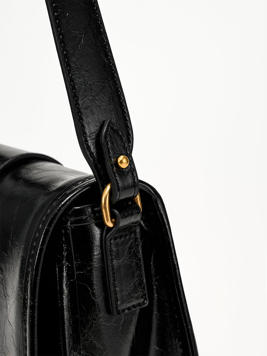 Retro magnetic buckle underarm bag single-shoulder bag