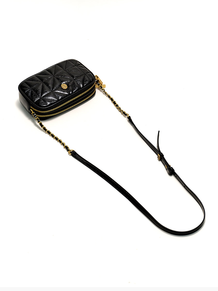 Envelope-shaped chain bag crossbody bag