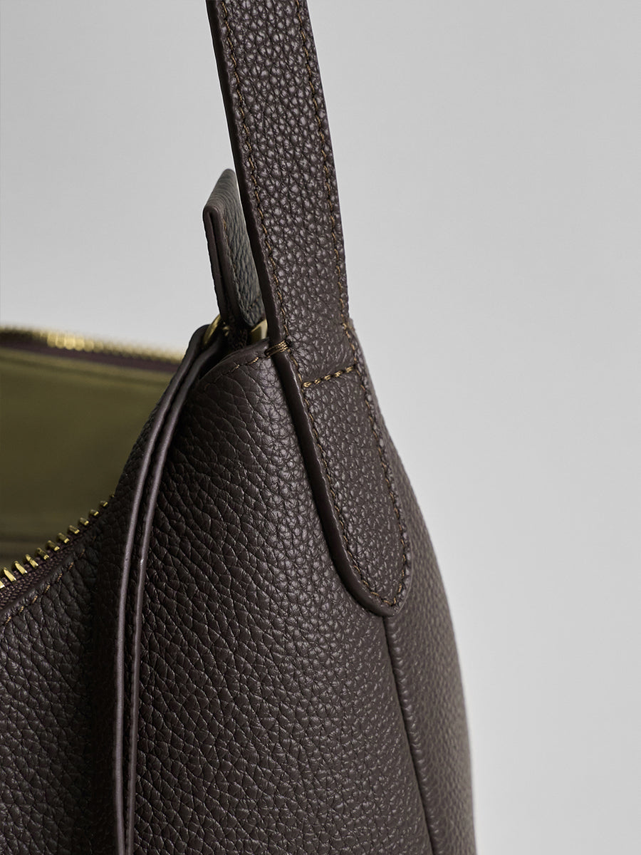First-layer cowhide minimalist hobo bag