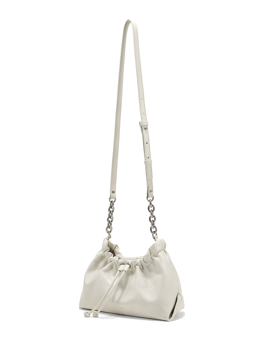 Pleated cloud bag underarm bag