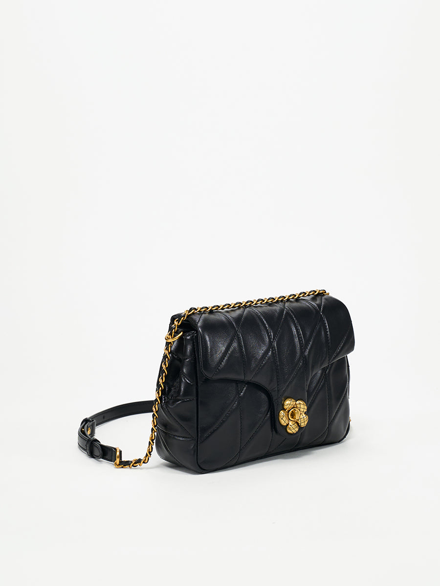 Diamond-shaped chain bag square bag