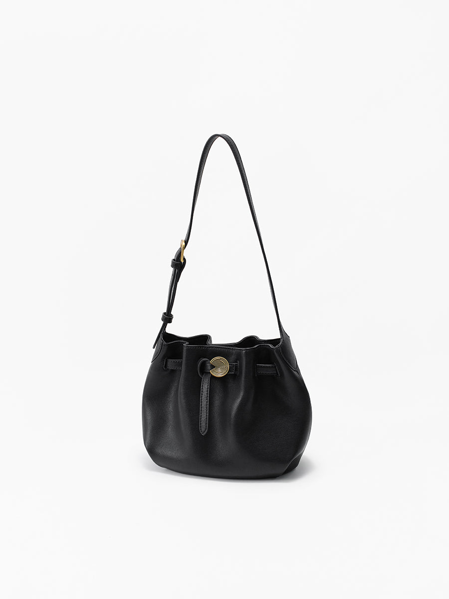 Folded Cloud Bucket Bag