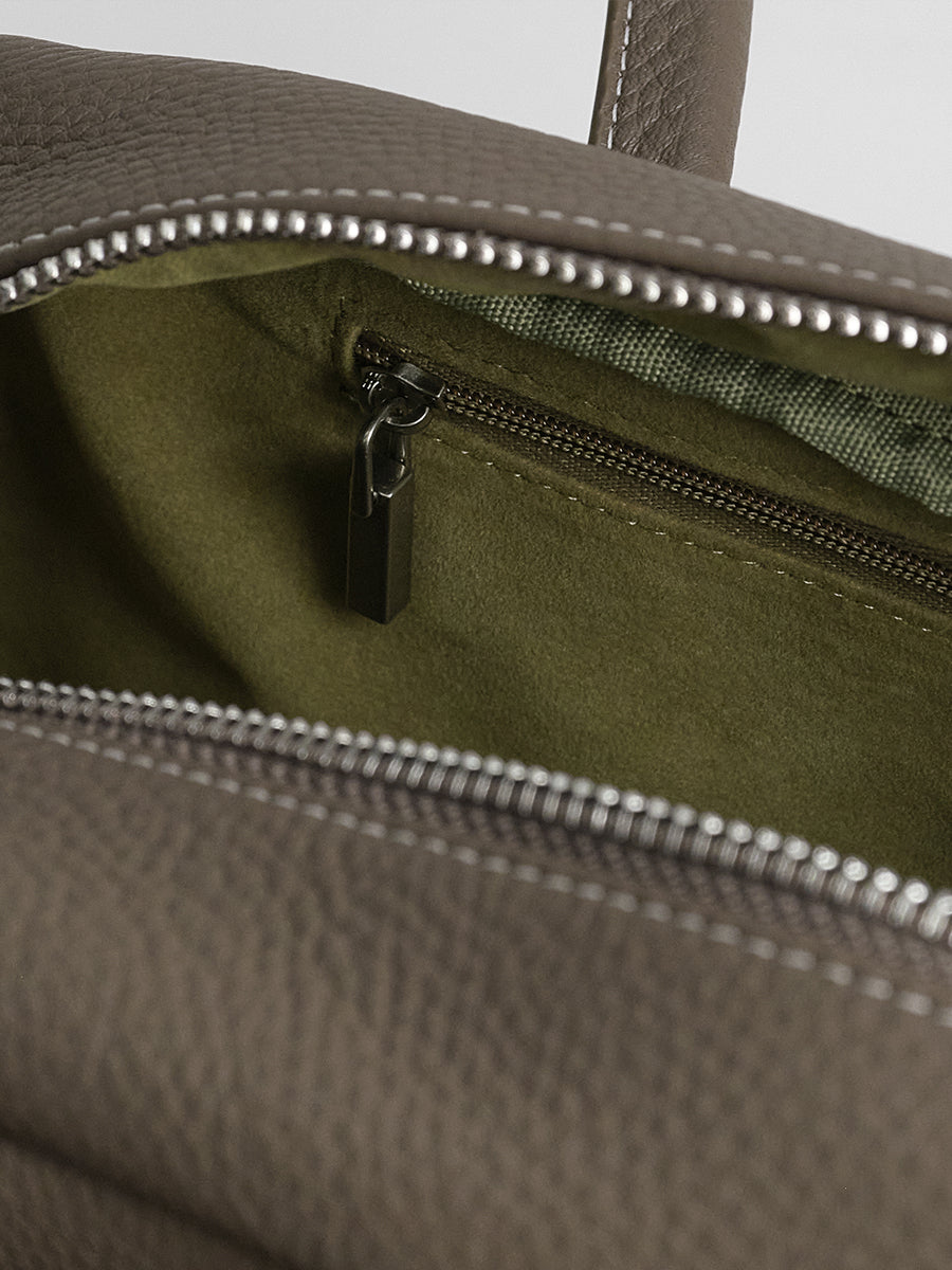 top grain leather luxury baguette bag