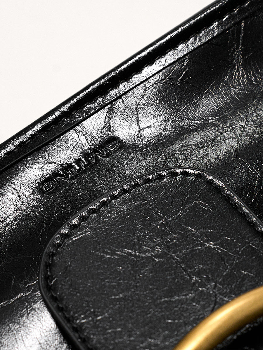 Retro magnetic buckle underarm bag single-shoulder bag