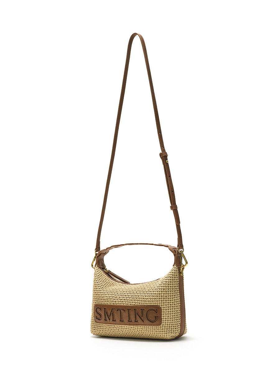 French woven handbag underarm bag