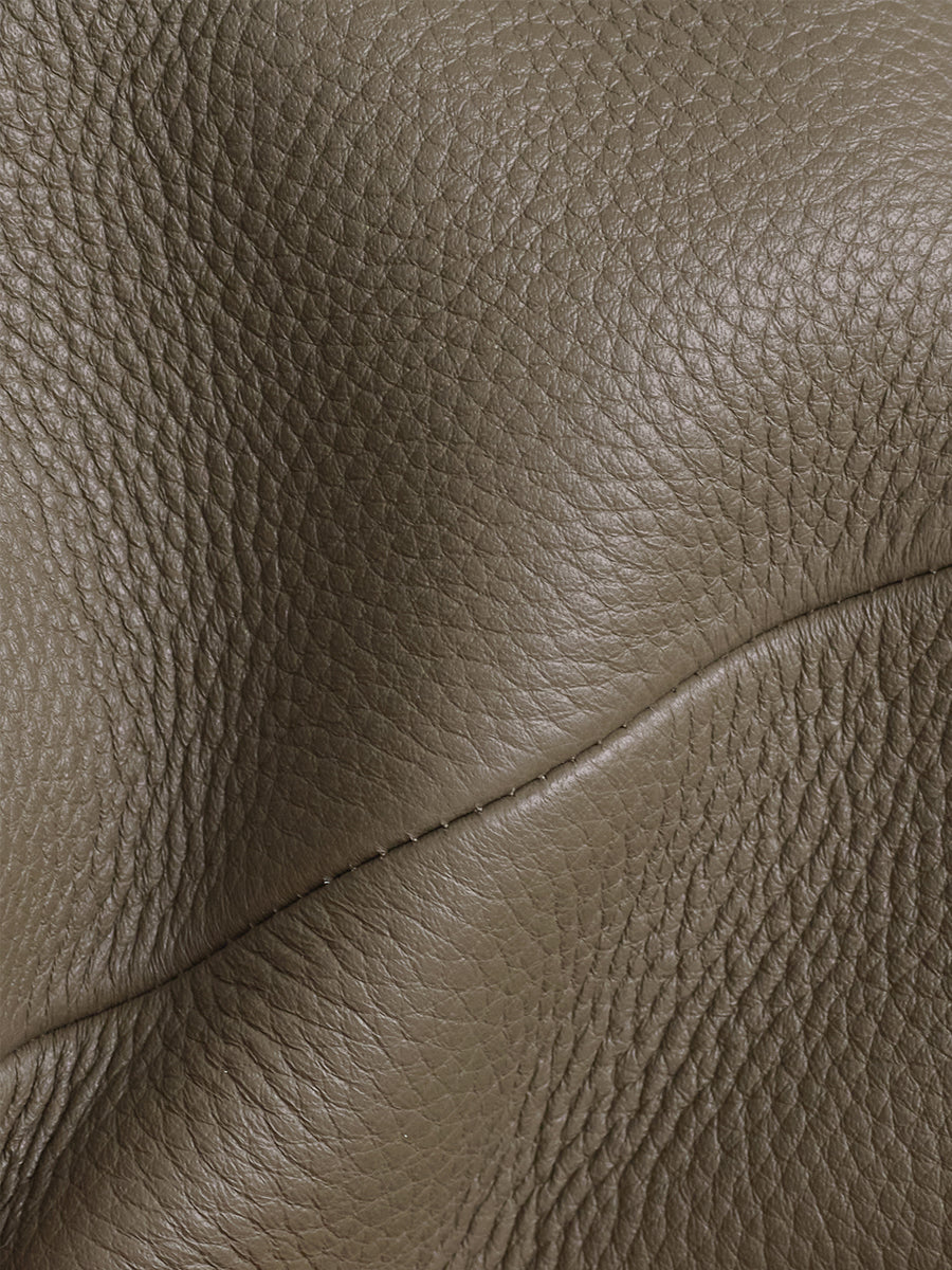 top grain leather minimalist hobo bag