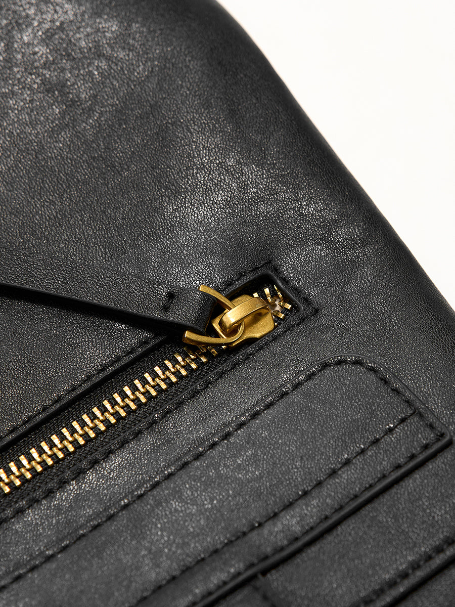 Minimalist solid color retro backpack