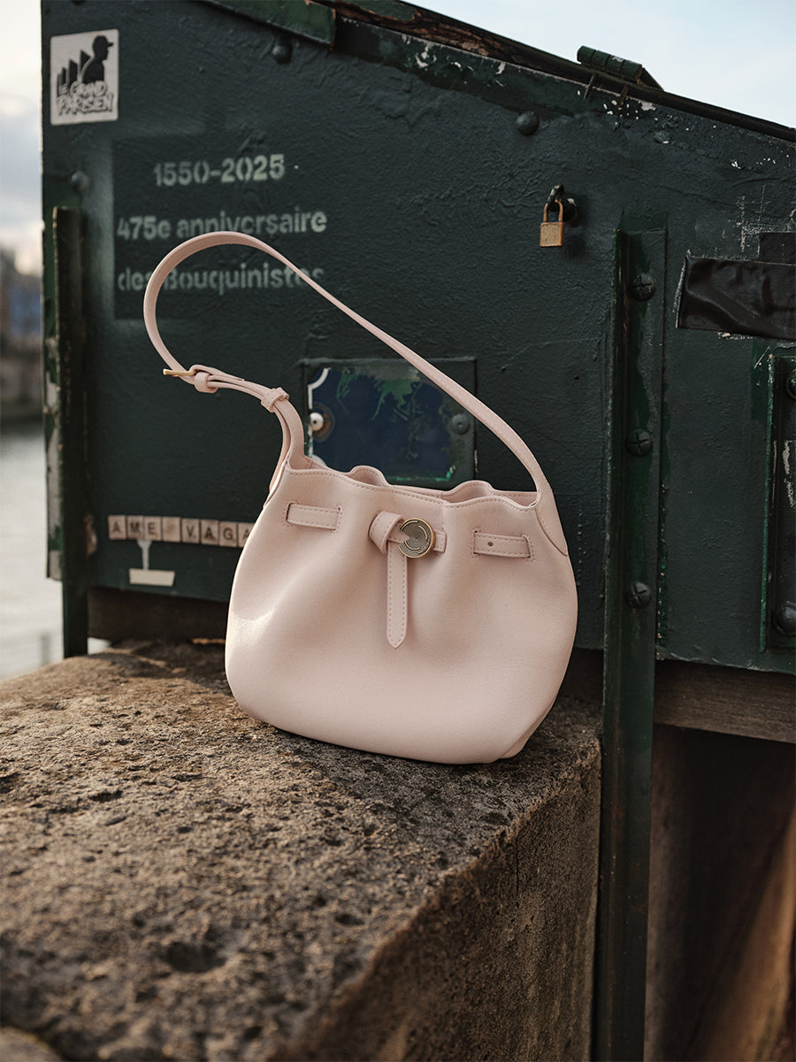 Folded Cloud Bucket Bag