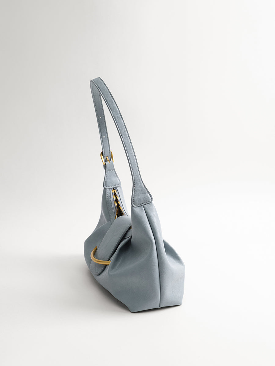 Crescent-shaped delicate hobo bag