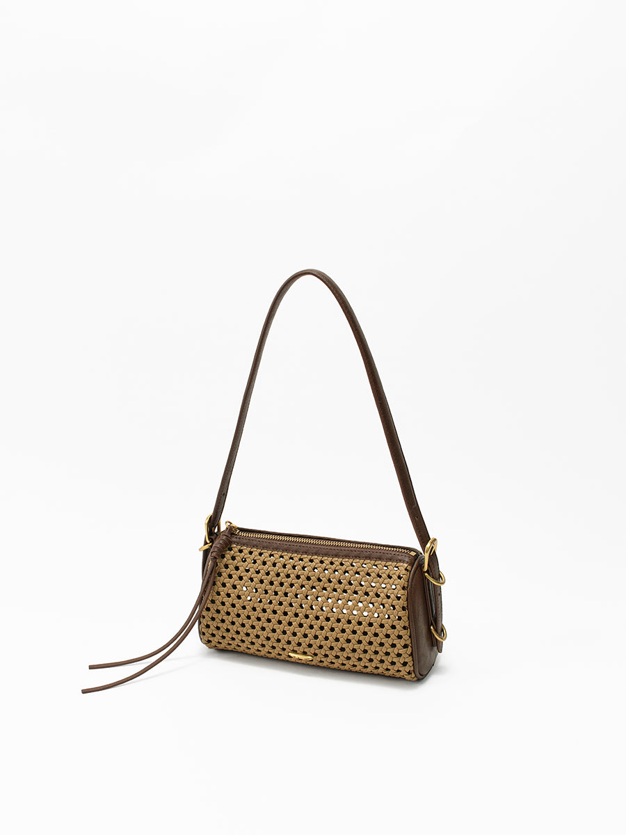 Baguette hollow woven bag