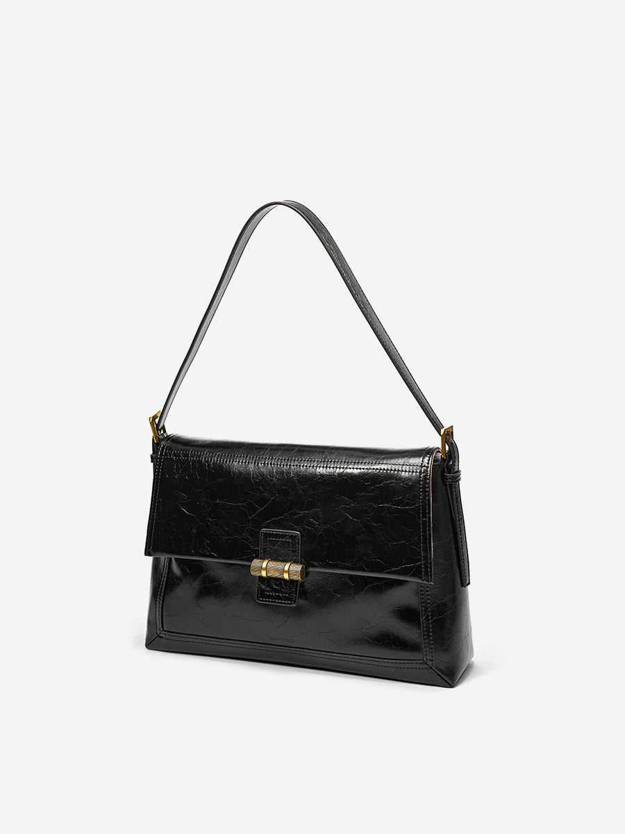 Classic lock small square shoulder bag