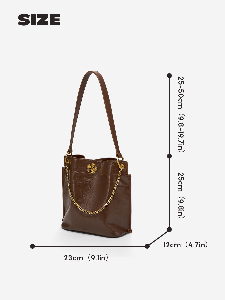 Beautiful Woman at Sunset-Large Capacity Bucket Bag